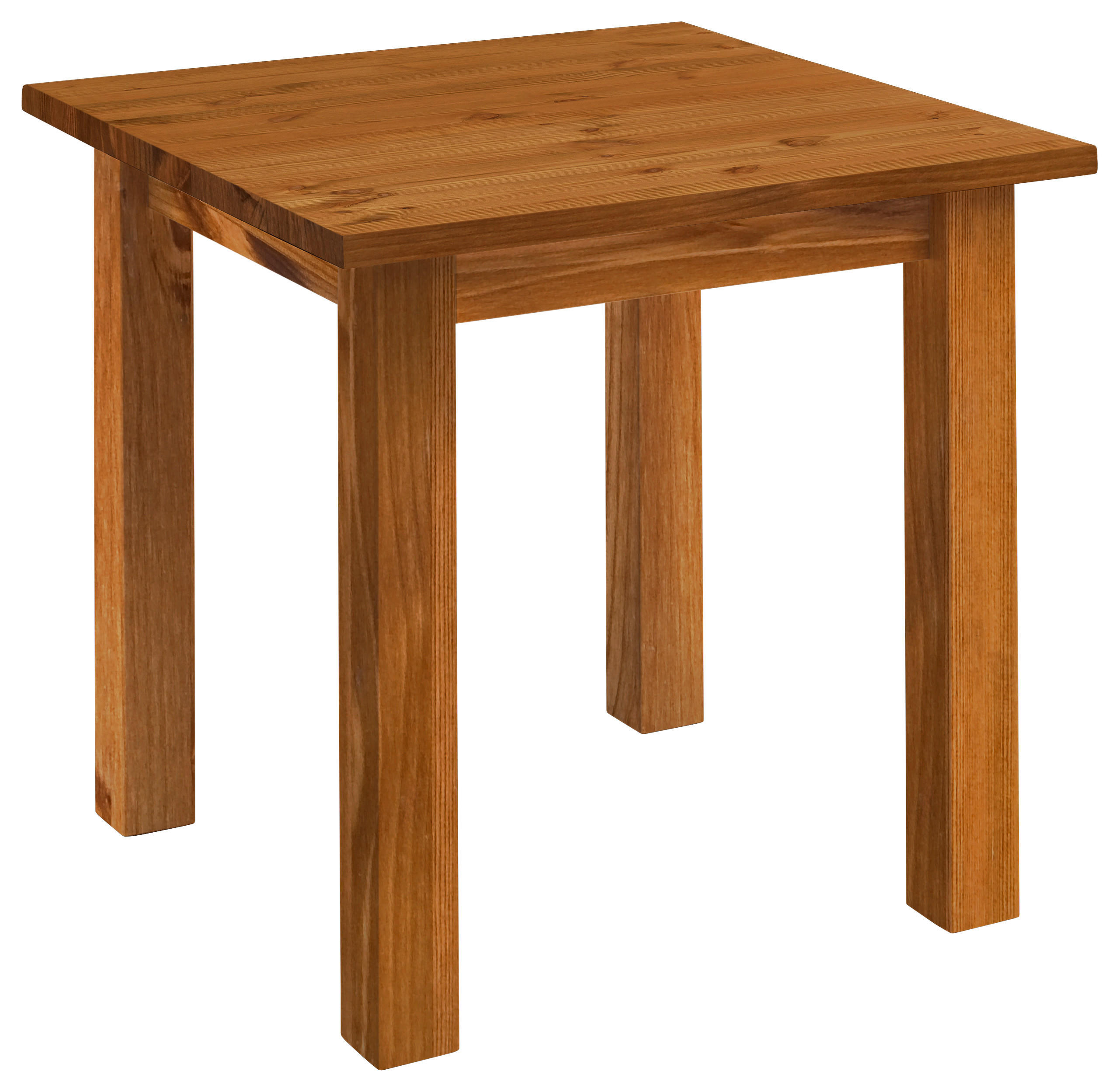 ESSTISCH in Holz 78/78/78 cm  - Bernsteinfarben, ROMANTIK / LANDHAUS, Holz (78/78/78cm) - Boxxx