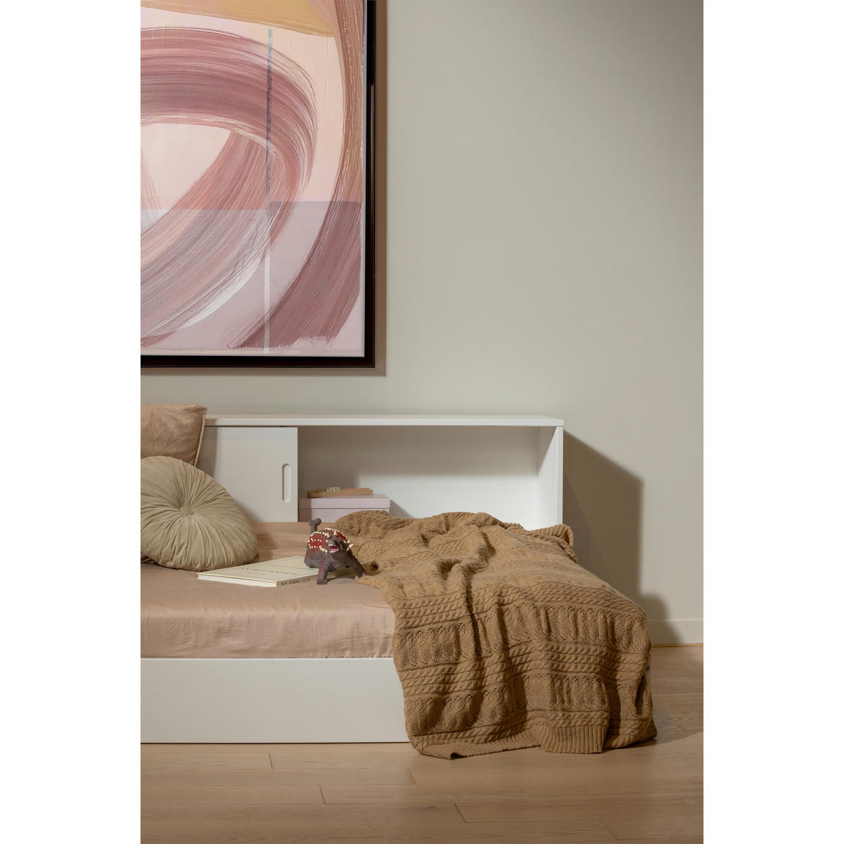 BODENBETT. - Weiß, Basics, Holz (90/200cm) - MID.YOU