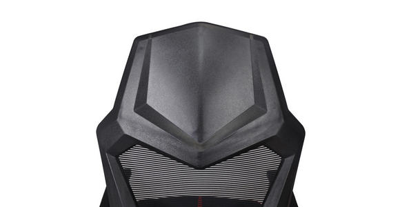 GAMINGSTUHL  in Lederlook, Netzbespannung Schwarz  - Schwarz, MODERN, Kunststoff/Textil (59/107-117/58cm) - Carryhome