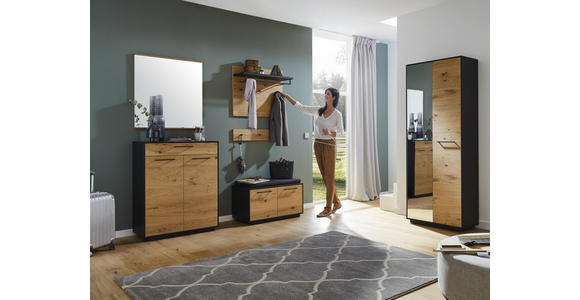 SPIEGEL - Eichefarben, Design, Glas/Holz (82/82cm) - Dieter Knoll