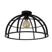 LED-DECKENLEUCHTE Dikra 50/50/29 cm   - Schwarz, KONVENTIONELL, Metall (50/50/29cm) - Lucide