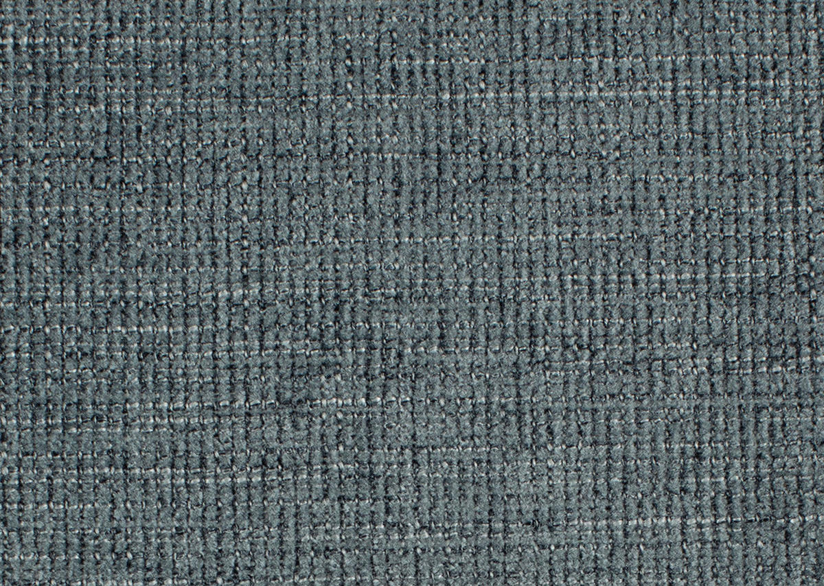ECKSOFA in Webstoff Blaugrau  - Blaugrau/Alufarben, Konventionell, Textil/Metall (241/200cm) - Beldomo System