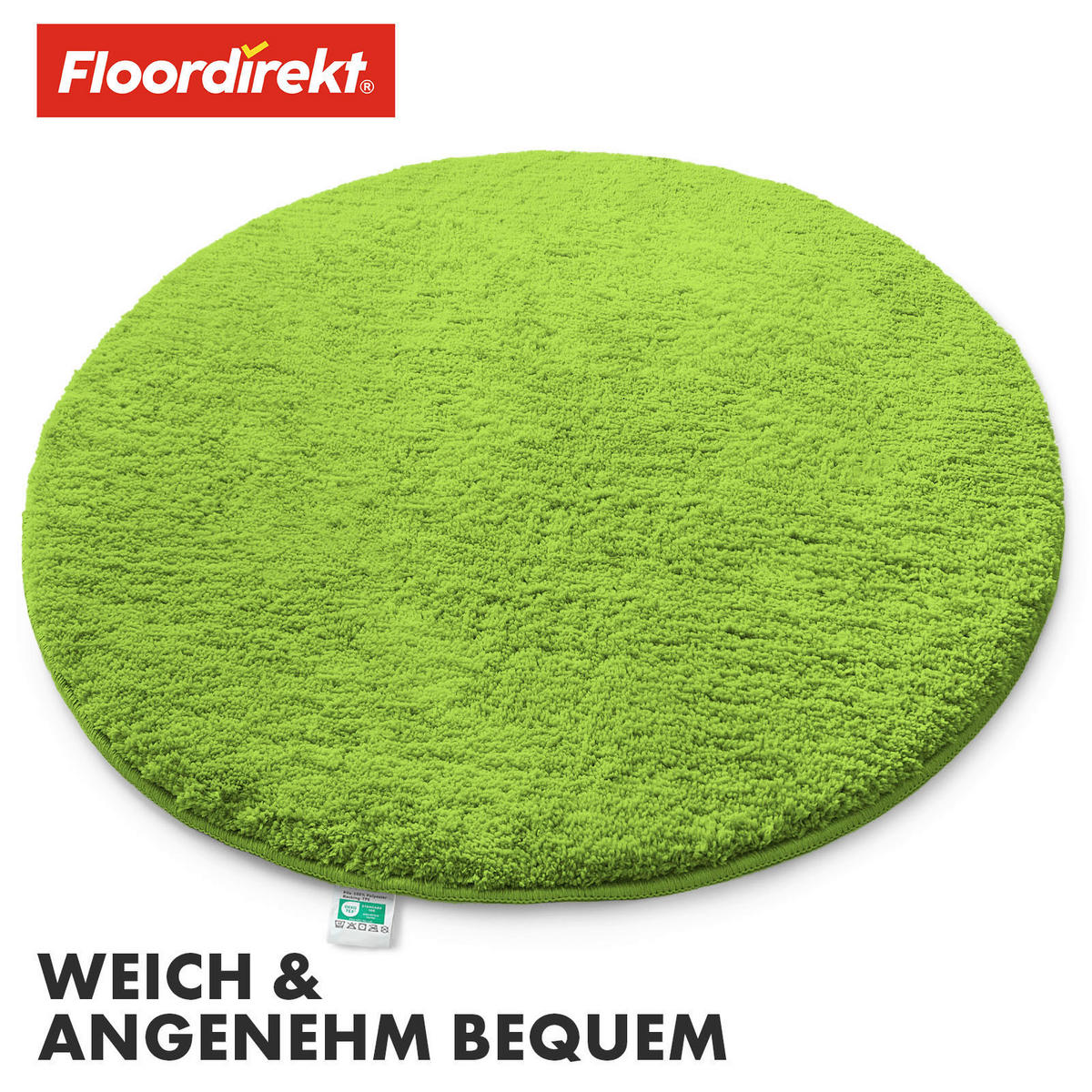 BADEMATTE SKY Hellgrün 120 cm  - Hellgrün, Basics, Kunststoff/Textil (120cm) - Floordirekt