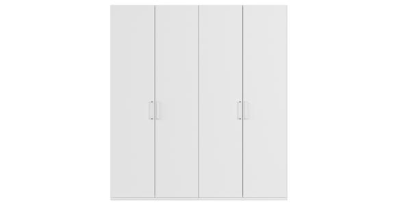 DREHTÜRENSCHRANK 201/223/60 cm 4-türig Weiß - Weiß, Design, Holzwerkstoff/Kunststoff (201/223/60cm) - Novel