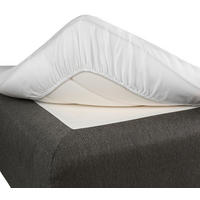 DRA-PÅ-LAKAN FÖR BÄDDMADRASS 90/200 cm  - vit, Basics, textil (90/200cm)