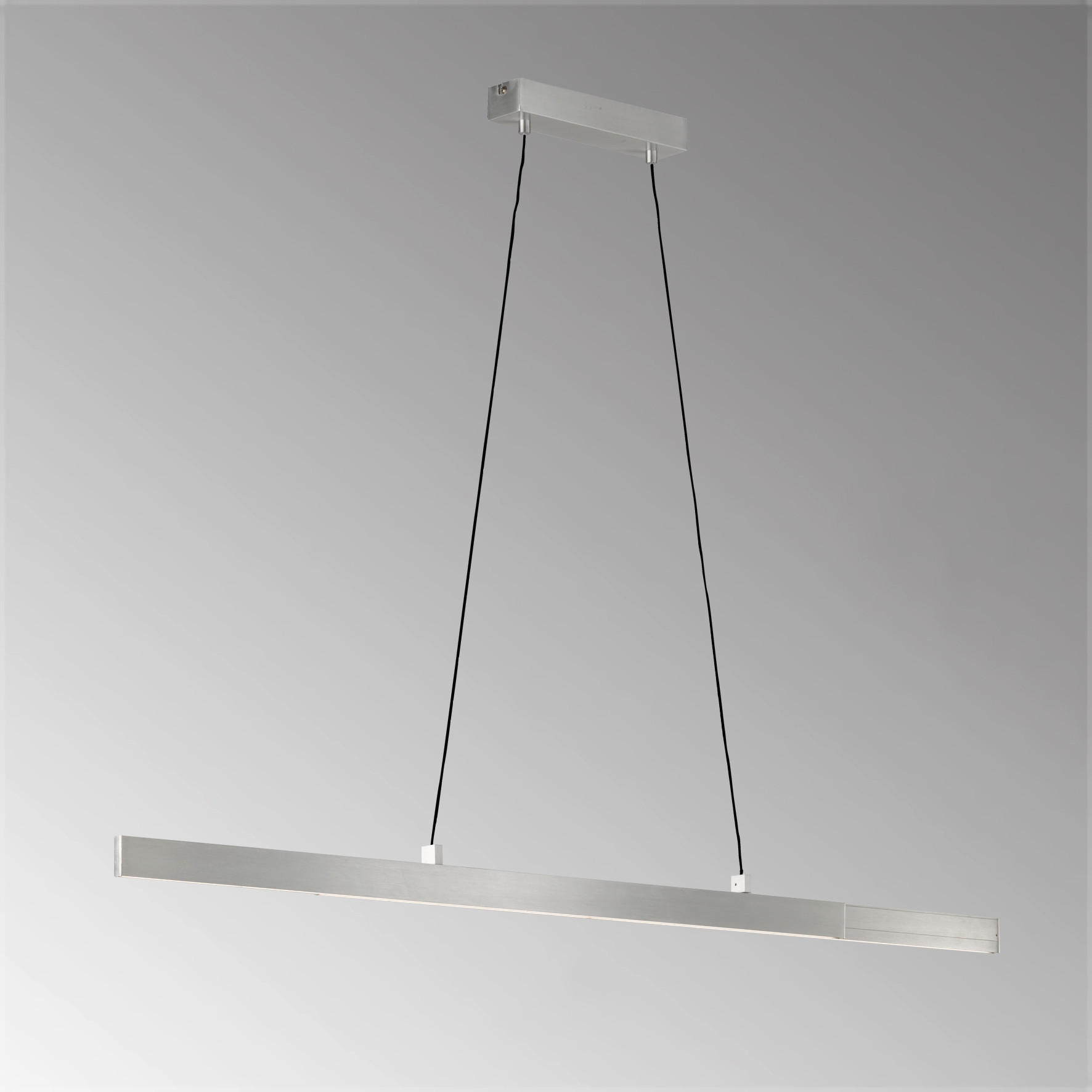 LED-HÄNGELEUCHTE Stripe   - Alufarben, Basics, Metall (6/110-140cm) - Schöner Wohnen