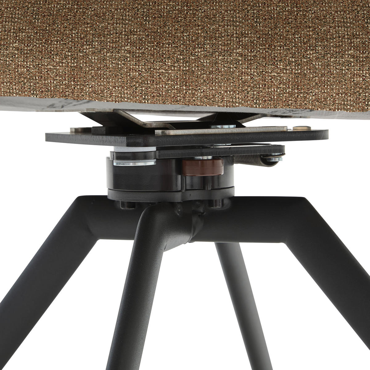 ARMLEHNSTUHL  in Stahl Struktur  - Anthrazit/Cappuccino, Design, Textil/Metall (59/86/63cm) - Venjakob