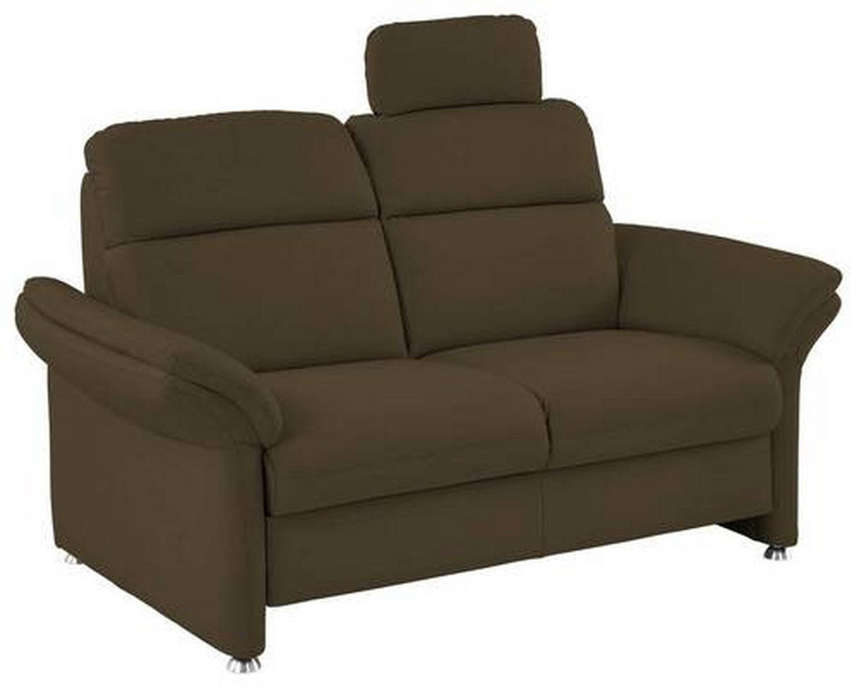 2-SITZER-SOFA in Echtleder Waldgrün  - Waldgrün/Alufarben, KONVENTIONELL, Leder/Metall (170/96/92cm) - Beldomo Premium