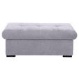 HOCKERBANK 108/42/54 cm Flachgewebe Hellgrau Kunststoff  - Hellgrau/Schwarz, Design, Kunststoff/Textil (108/42/54cm) - Xora