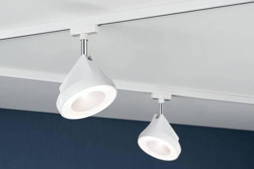 SCHIENENSYSTEM-STRAHLER URail 12,3/19,1 cm   - Weiß, Basics, Metall (12,3/19,1cm) - Paulmann