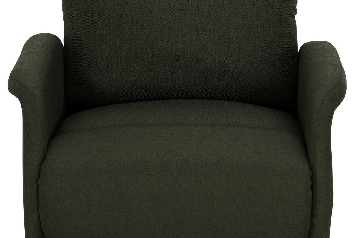 FERNSEHSESSEL Webstoff Grün  - Schwarz/Grün, KONVENTIONELL, Textil/Metall (68/103-80/93-158cm) - P & B