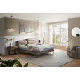 BOXSPRINGBETT 200/200 cm  in Hellbraun  - Hellbraun/Schwarz, Design, Textil/Metall (200/200cm) - Johann Jakob