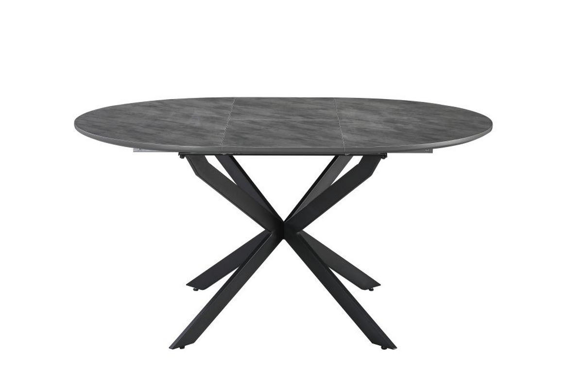 STOL ZA BLAGOVAONICU  crna, tamno siva  metal, drvni materijal      - tamno siva/crna, Moderno, drvni materijal/metal (110/76/110-150cm)