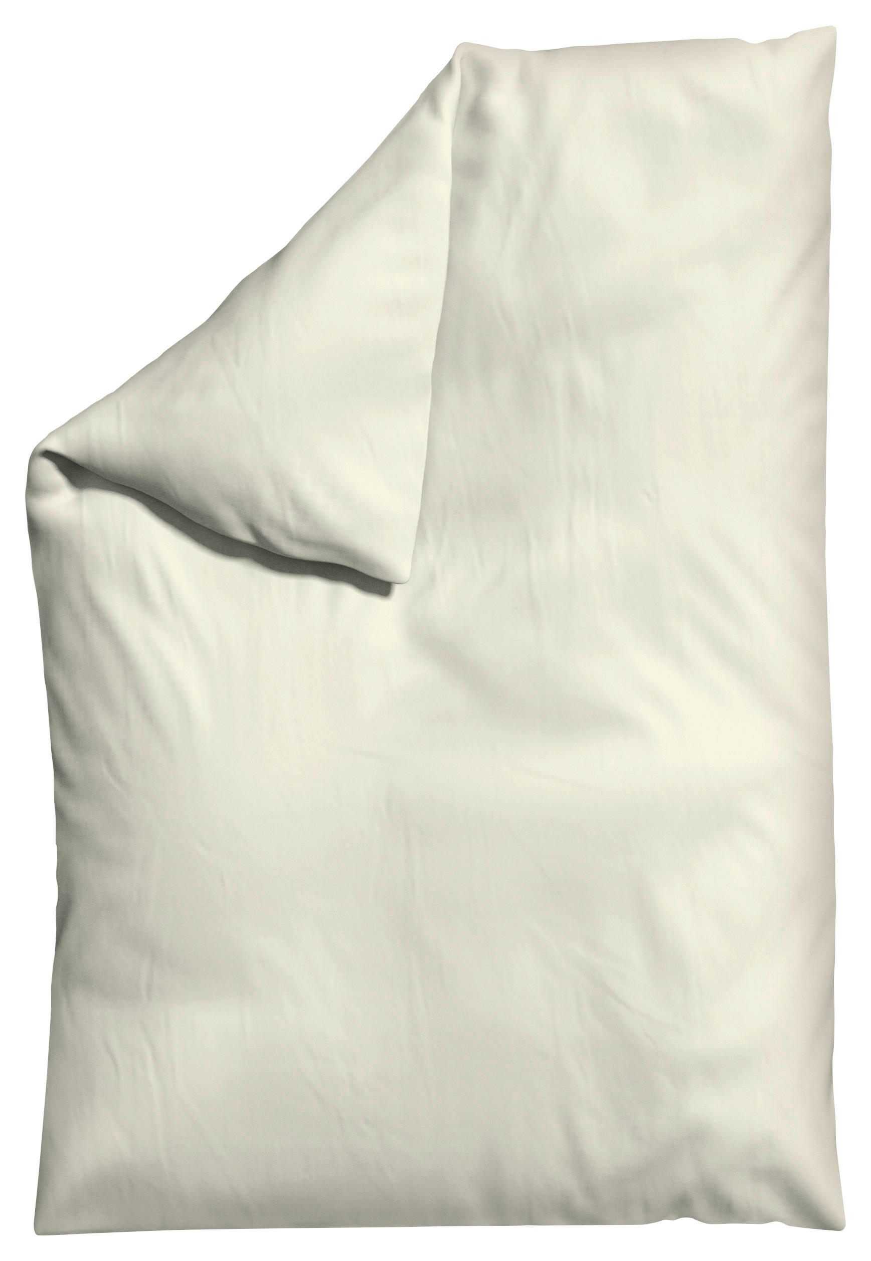 Schlafgut Bettdeckenbezug Woven Satin Hellgelb 135-140x200 cm
