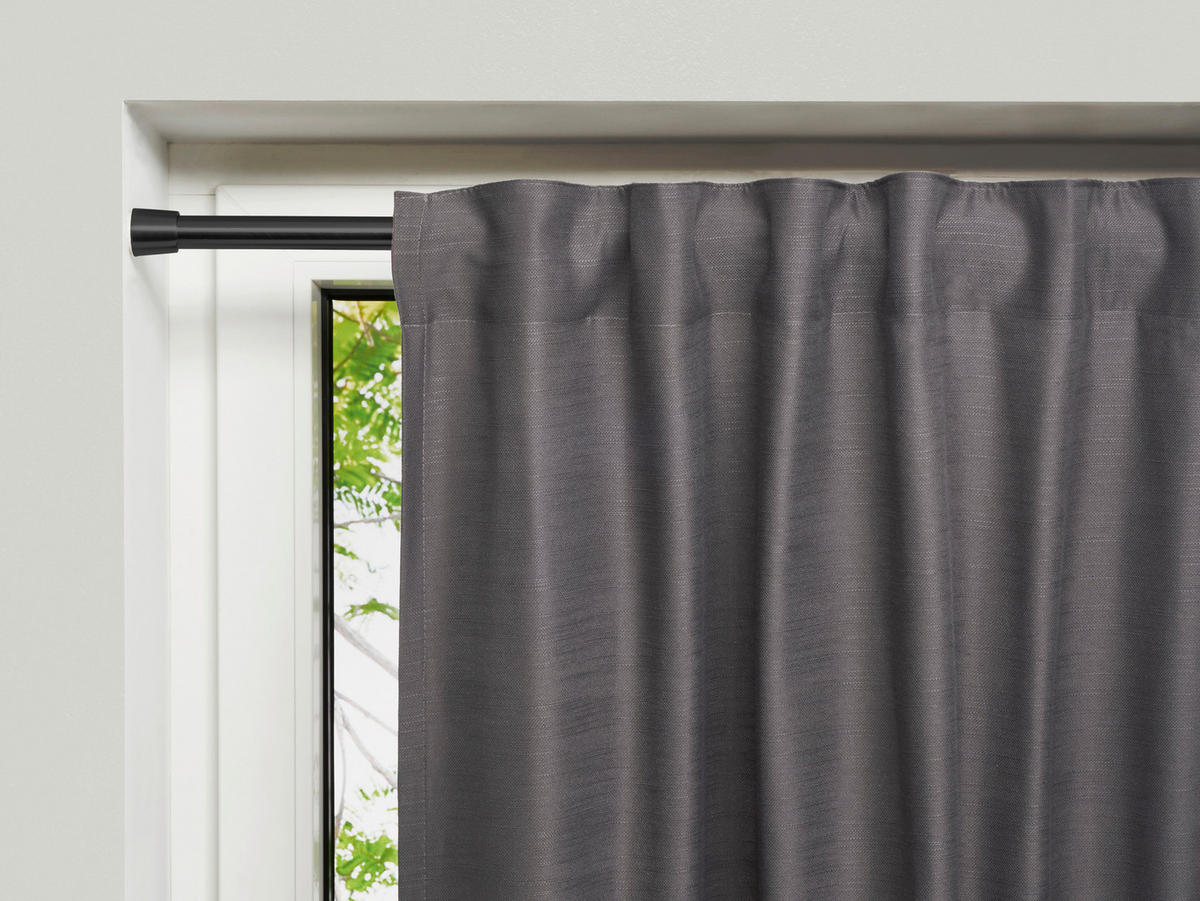 FÜGGÖNYKARNIS - fekete, Design, fém (120-220cm) - Homeware