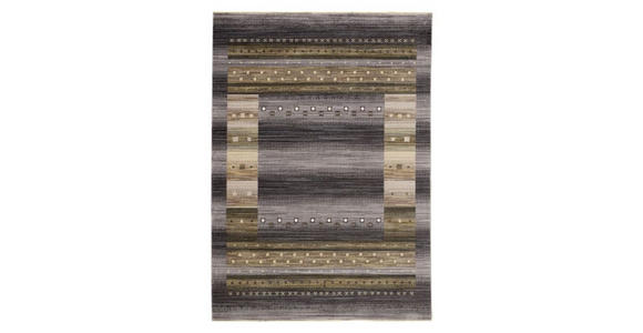 WEBTEPPICH 70/140 cm Oculus Braun, Grau, Schwarz, Beige  - Beige/Schwarz, Basics, Textil (70/140cm) - Novel