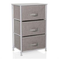 KOMMODE  in 45/73/30 cm  - Grau, MODERN, Kunststoff/Textil (45/73/30cm) - MID.YOU
