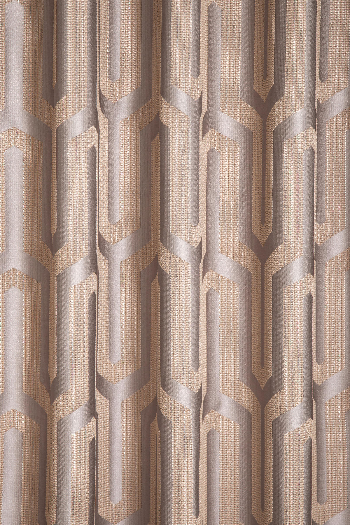 FERTIGVORHANG blickdicht  - Hellbraun/Goldfarben, Basics, Textil (140/245cm)