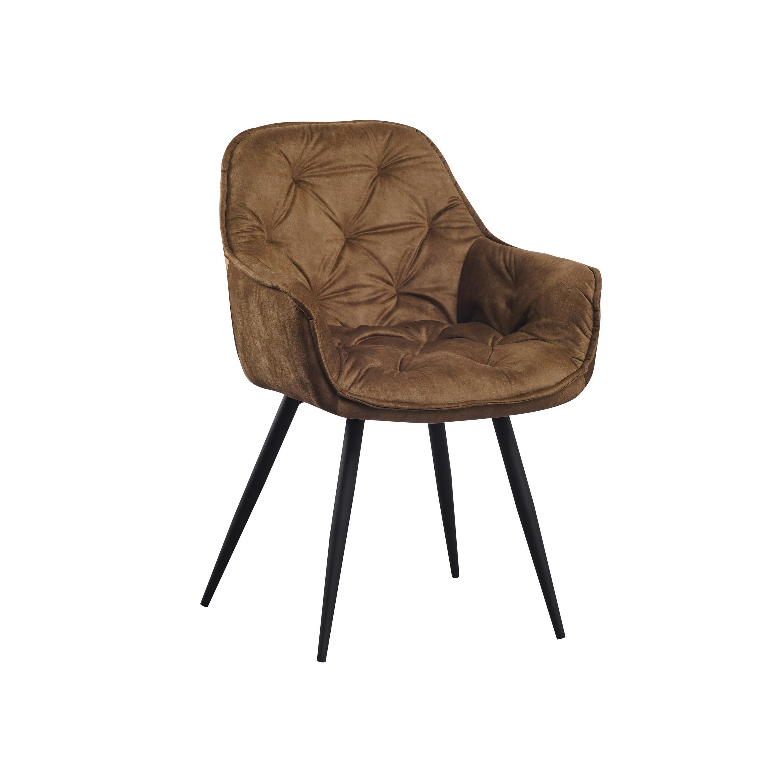 SADA ŽIDLÍ S PODRUČKAMI 2 kusy - černá/zelená, Moderní, kov/textil (54/86/53cm) - MID.YOU