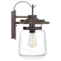 VONKAJŠIE NÁSTENNÉ SVIETIDLO, 22,8/25,3/39,3 cm - bronzová, Konventionell, kov/sklo (22,8/25,3/39,3cm) - Elstead Lighting