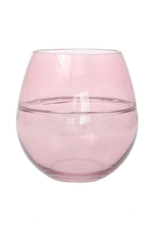 VASE  - Rosa, Design, Glas (17/17/17cm) - Kayoom