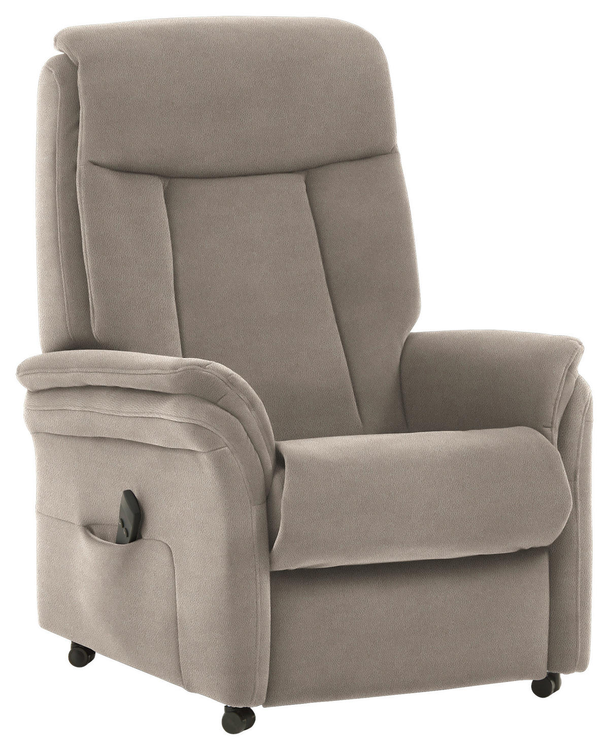 FERNSEHSESSEL in Mikrofaser Hellbraun  - Hellbraun, KONVENTIONELL, Kunststoff/Textil (74/107/84cm) - Valdera