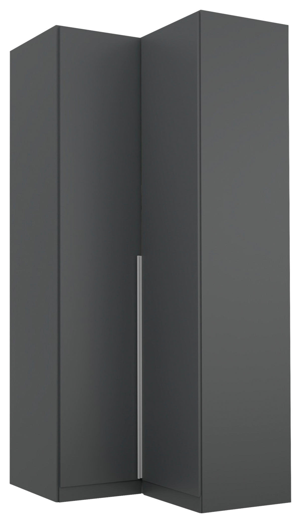 ECKKLEIDERSCHRANK 100/229/102 cm Grau  - Alufarben/Grau, MODERN, Holzwerkstoff (100/229/102cm) - Rauch Möbel