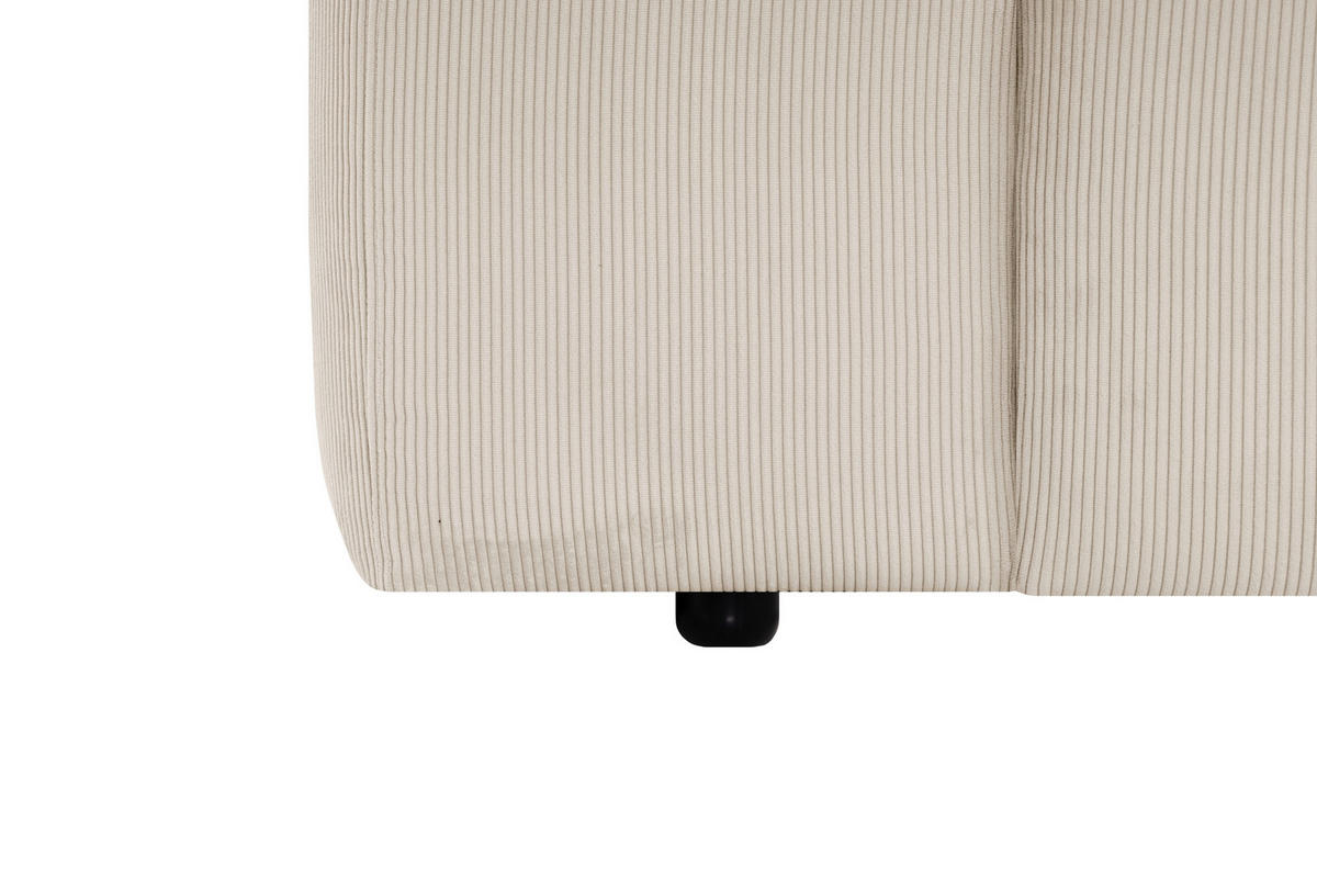 HÖRNSOFFA i manchester beige  - beige/svart, Design, textil/plast (304/200cm) - MID.YOU