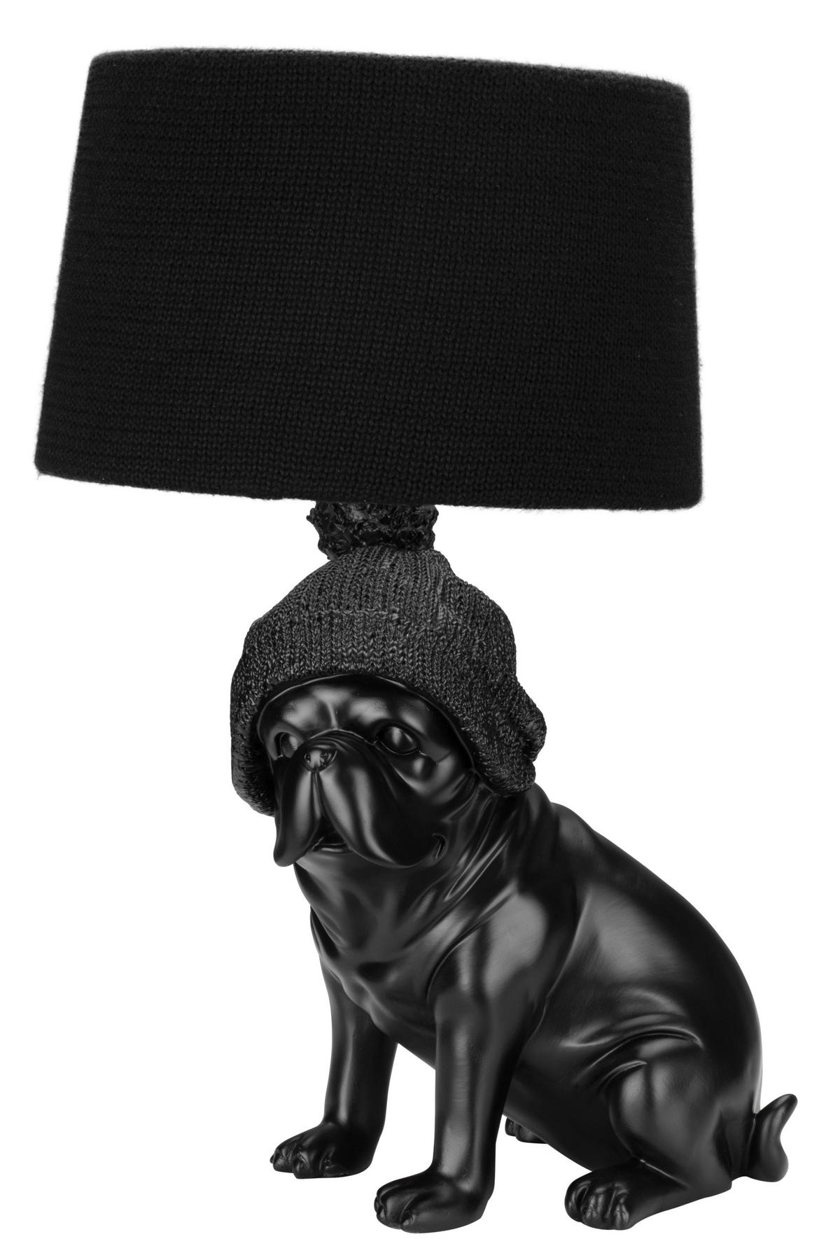 DECORAȚIUNE BULDOG - negru, Lifestyle, plastic/metal (33/30/53cm) - Novel