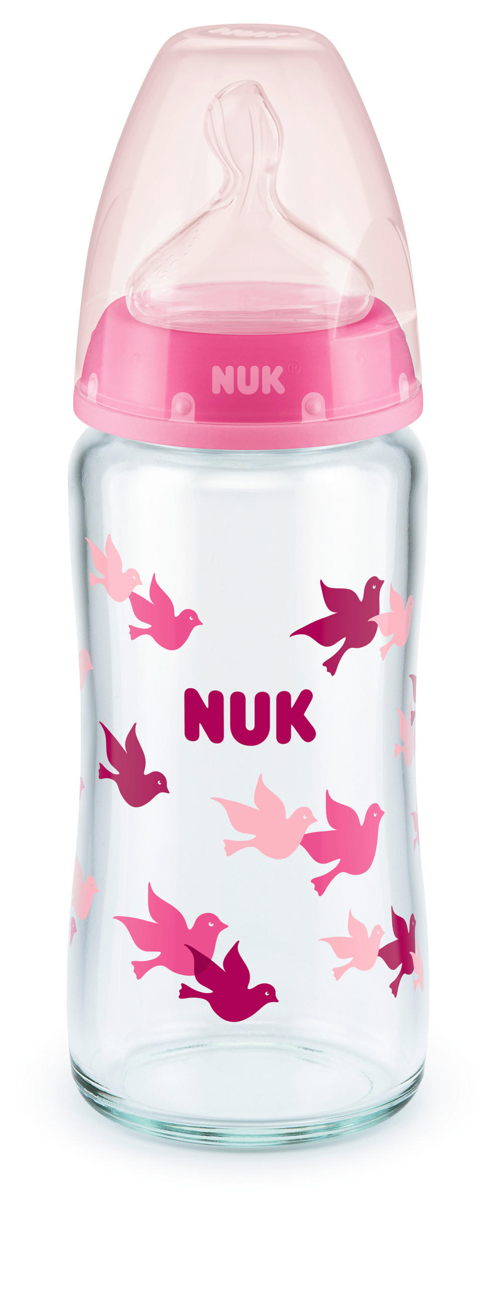 BABYFLASCHE First Choice + 240 ml  - Transparent, Basics, Glas (6,6/6,6/23,5cm) - NUK