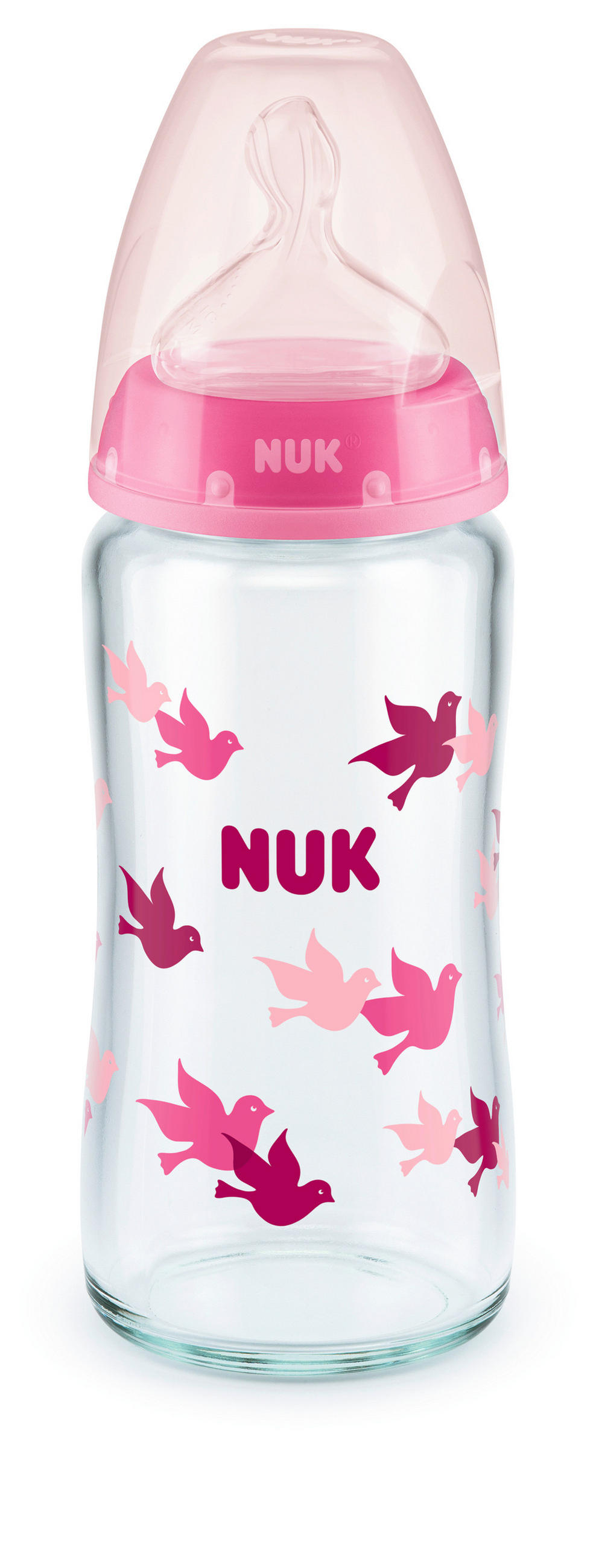BABYFLASCHE First Choice + 240 ml  - Transparent, Basics, Glas (6,6/6,6/23,5cm) - NUK