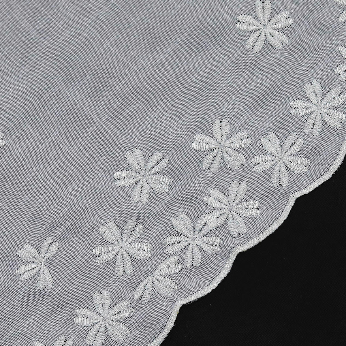KURZGARDINE   110/75 cm   - Weiß, Basics, Textil (110/75cm) - Joyswahl