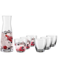 SET ČAŠA  7-dijelni    - prozirno, Konvencionalno, staklo - Novel
