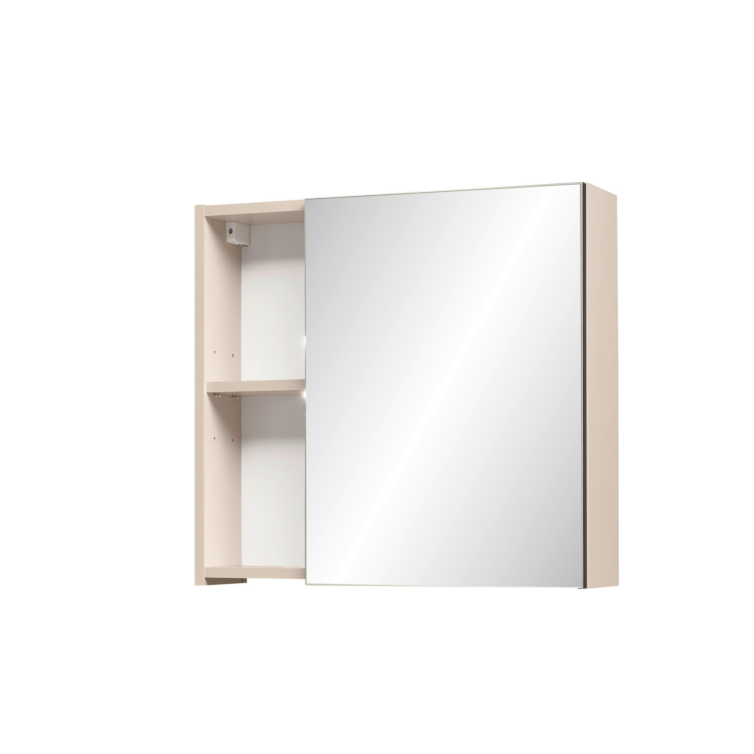 SPIEGELSCHRANK 60/56/17 cm  - Kaschmir, Trend, Glas/Holzwerkstoff (60/56/17cm) - MID.YOU