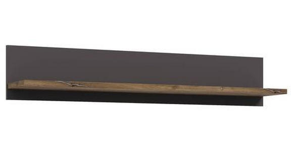 WANDBOARD Eichefarben, Grau  - Eichefarben/Grau, Design, Holzwerkstoff (120/22/21cm) - Hom`in