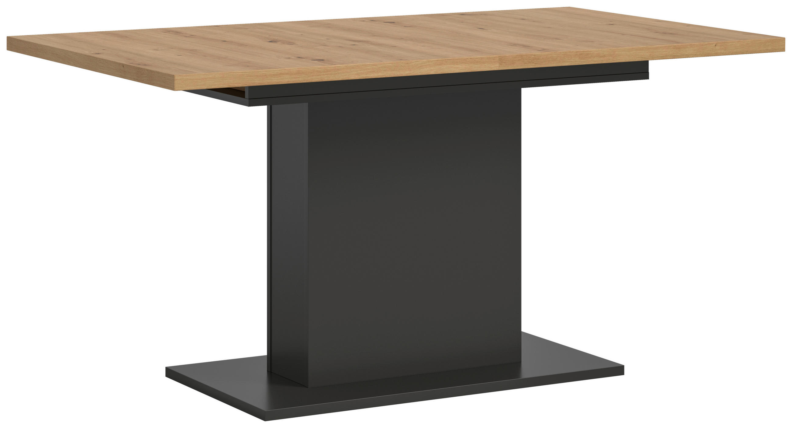AUSZIEHTISCH Eiche Artisan rechteckig  ausziehbar  - Eiche Artisan/Grau, KONVENTIONELL, Holzwerkstoff (150-190/76/90cm)