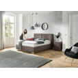 BOXSPRINGBETT 200/200 cm  in Braun  - Chromfarben/Braun, KONVENTIONELL, Textil (200/200cm) - Dieter Knoll