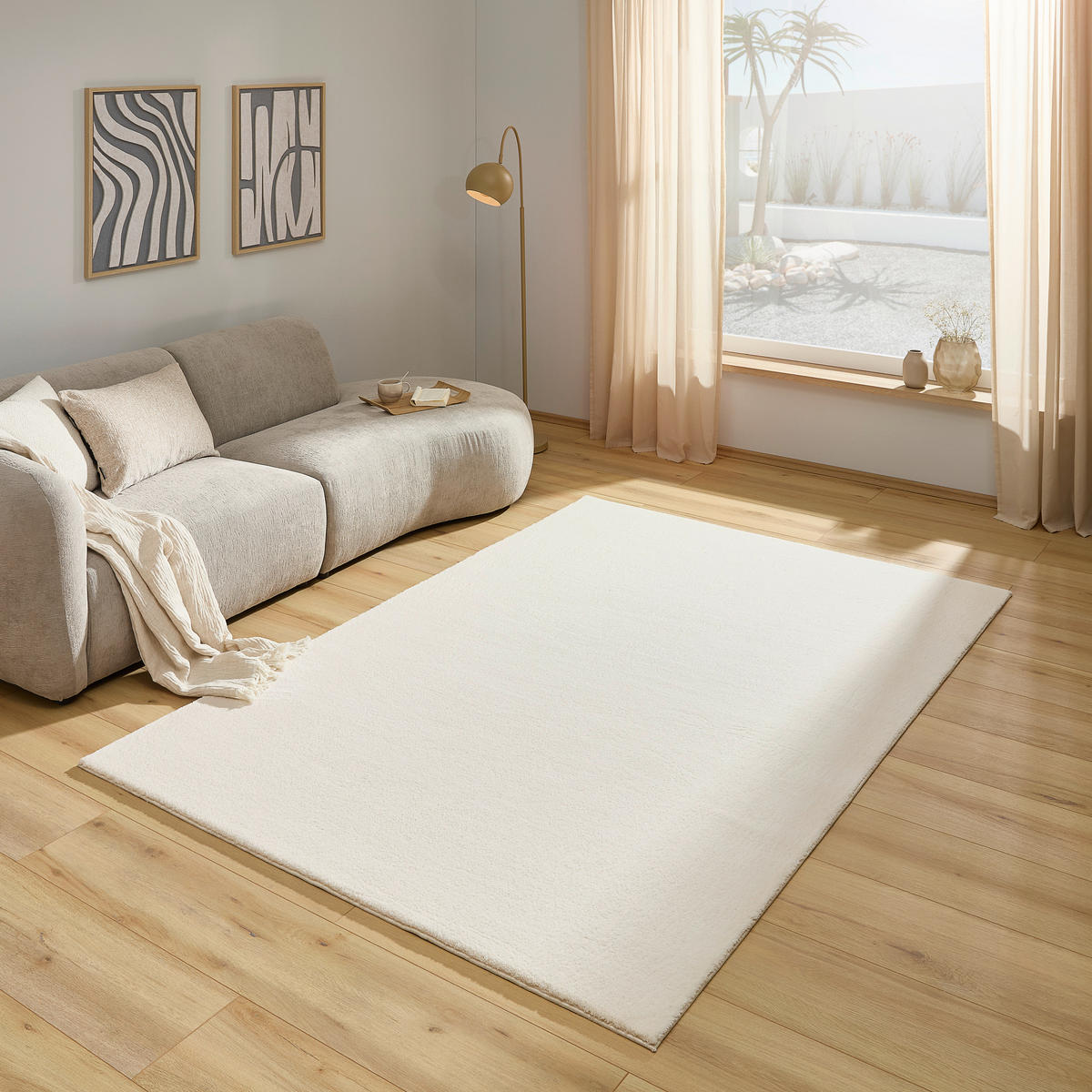 TKANÝ KOBEREC, 170/230 cm béžová - béžová, Basics, textil (170/230cm) - Novel