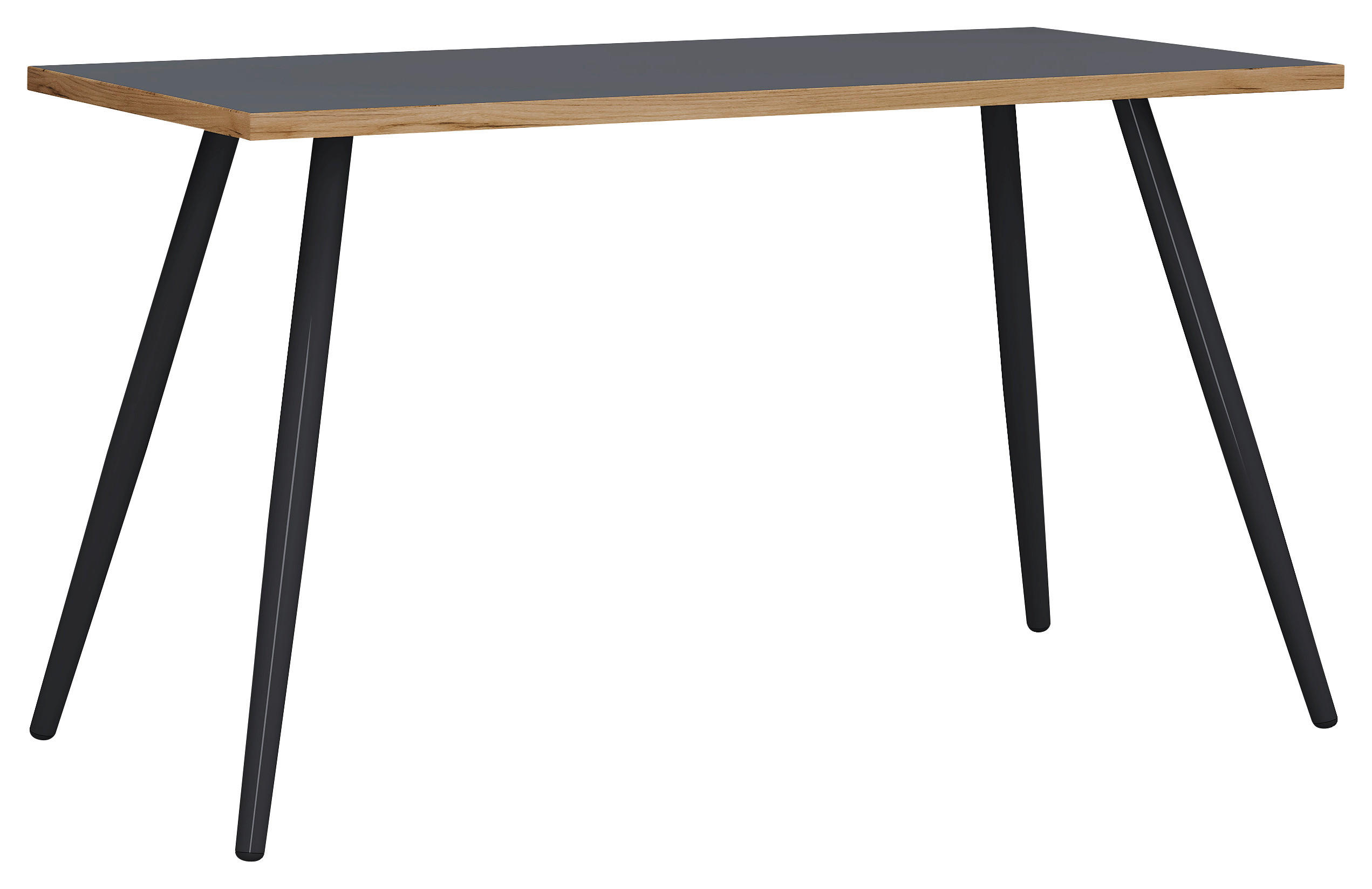 SCHREIBTISCH 110/50/70 cm  in Anthrazit, Honigeiche  - Honigeiche/Anthrazit, Design, Holzwerkstoff/Metall (110/50/70cm) - MID.YOU