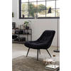 XXL-SESSEL - Schwarz, MODERN, Textil/Metall (76/85,6/85,6cm) - Livetastic