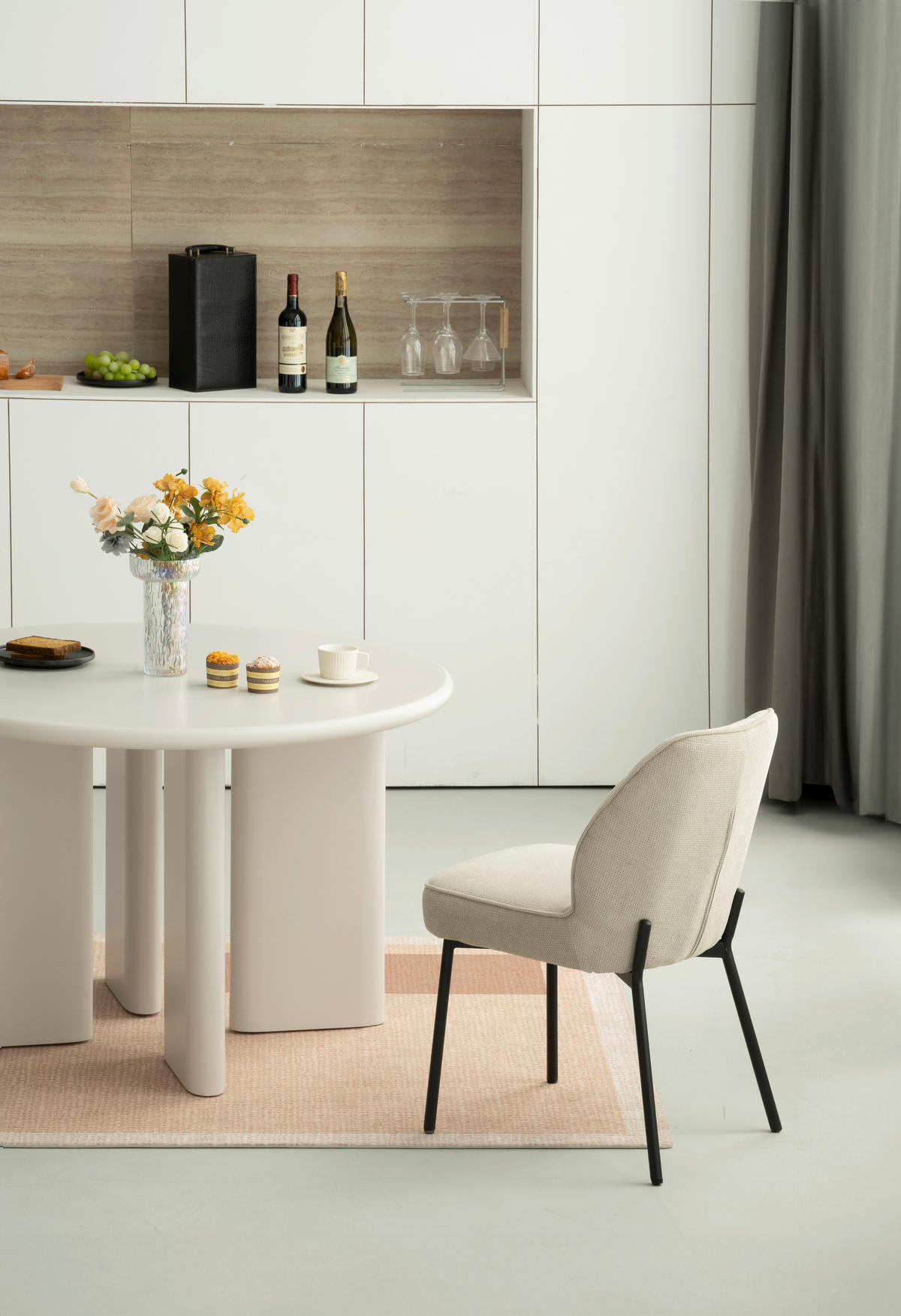 ESSTISCH in Holzwerkstoff  - Beige, MODERN, Holzwerkstoff (120/75/120cm) - MID.YOU