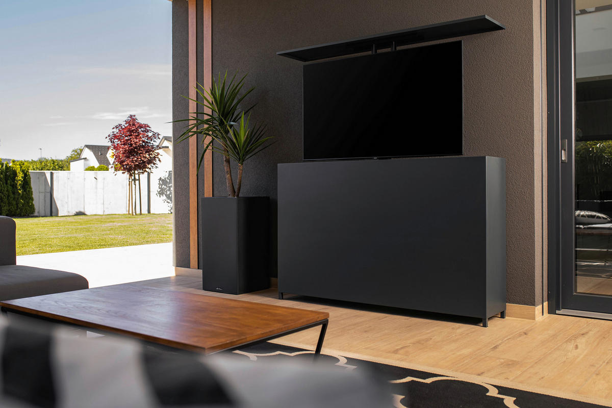 TV-ELEMENT - Anthrazit, Basics, Metall (159/100/34cm) - Modante