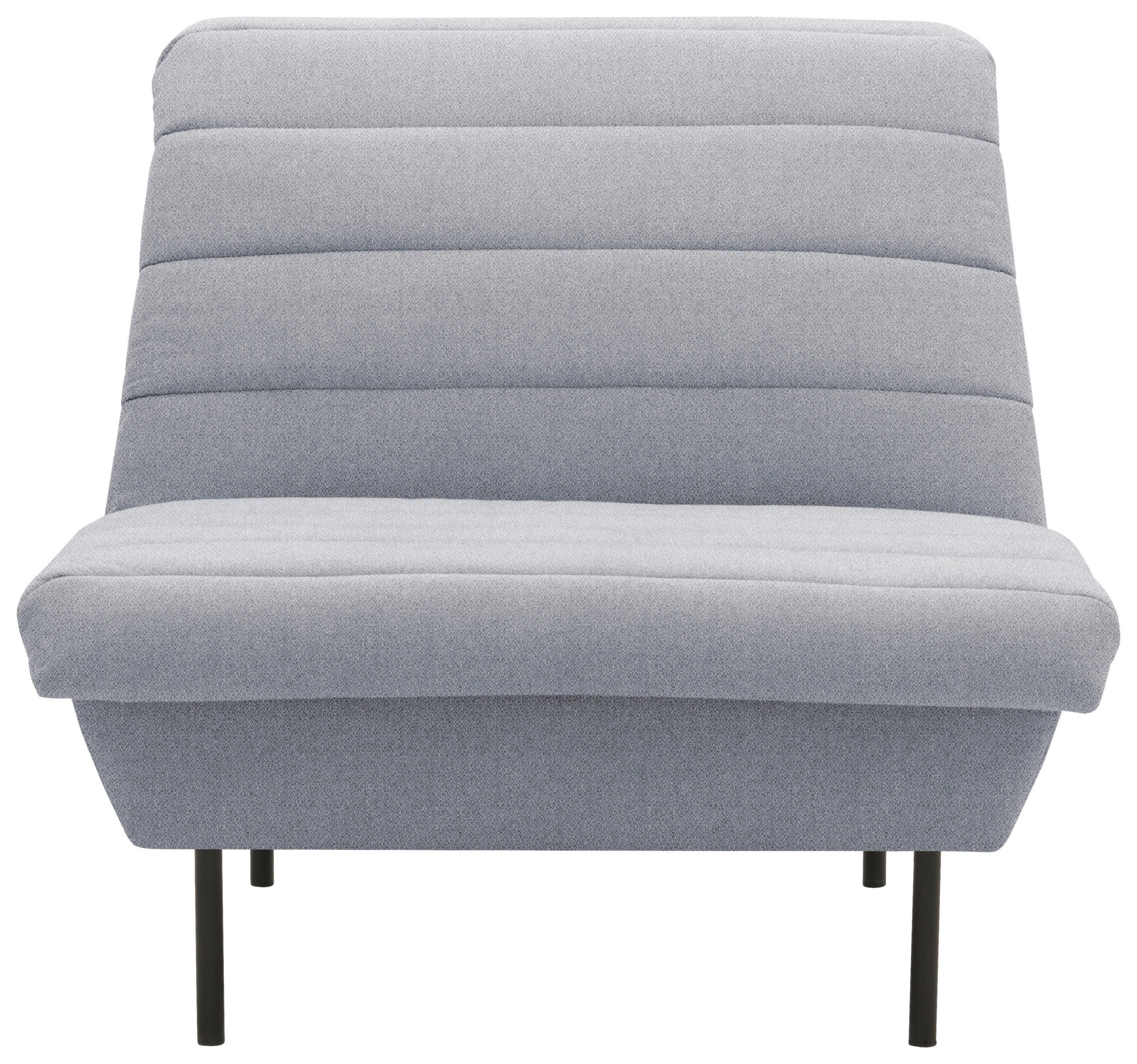 SESSEL in Flachgewebe Grau, Hellblau - Schwarz/Grau, Design, Textil/Metall (92/92/103cm) - LOOKS by W.Joop