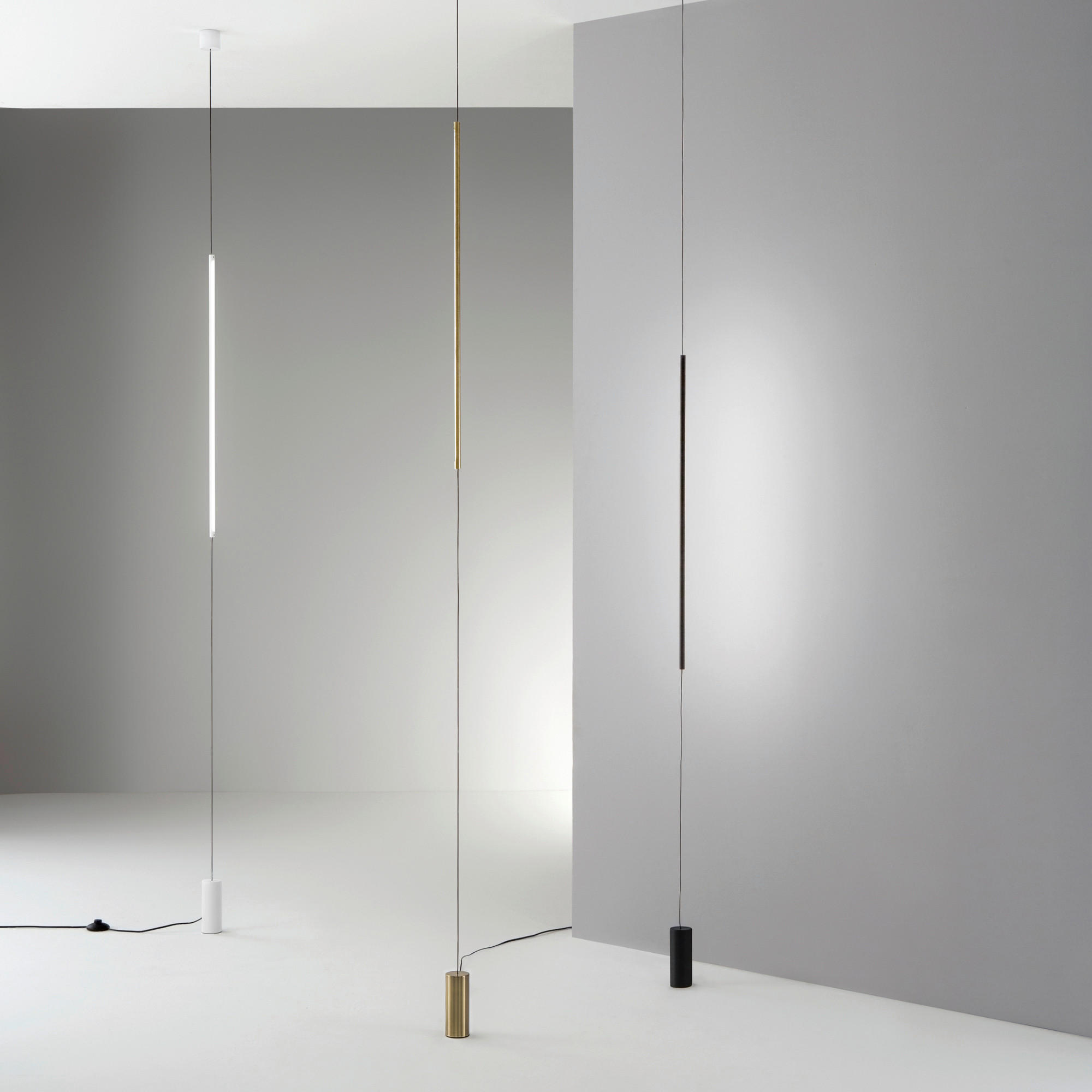 LED-WANDLEUCHTE Filo AP Nero 6/704 cm   - Schwarz, Design, Glas/Kunststoff (6/704cm)