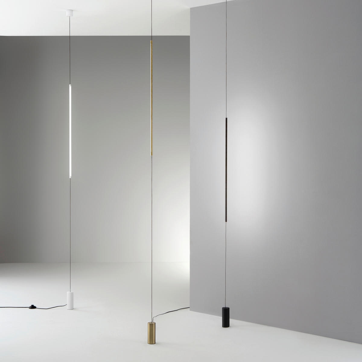 LED-WANDLEUCHTE Filo AP Nero 6/704 cm   - Schwarz, Design, Glas/Kunststoff (6/704cm)