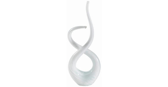 SKULPTUR - Weiß, Basics, Glas (15/45/8cm) - Ambia Home