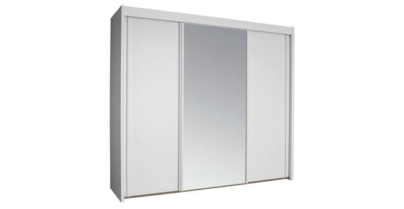 SCHWEBETÜRENSCHRANK in Weiß - Weiß, KONVENTIONELL, Glas/Holzwerkstoff (250/223/65cm) - Cantus