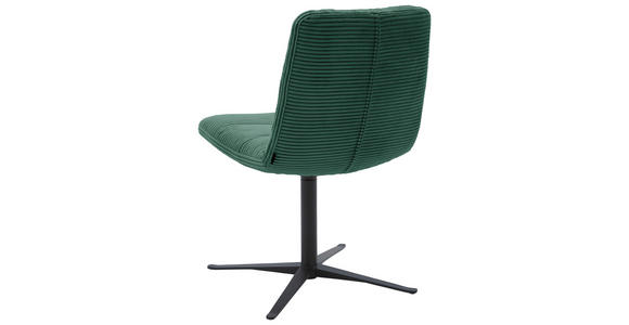STUHL - Schwarz/Grün, Design, Textil/Metall (52/88/66cm) - Dieter Knoll