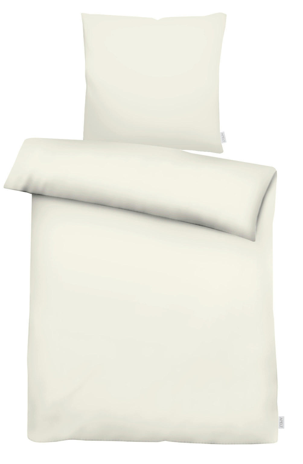 BETTWÄSCHE 2-teilig Annie Satin 135/200 cm  - Perlmutt, Basics, Textil (135/200cm) - Apelt