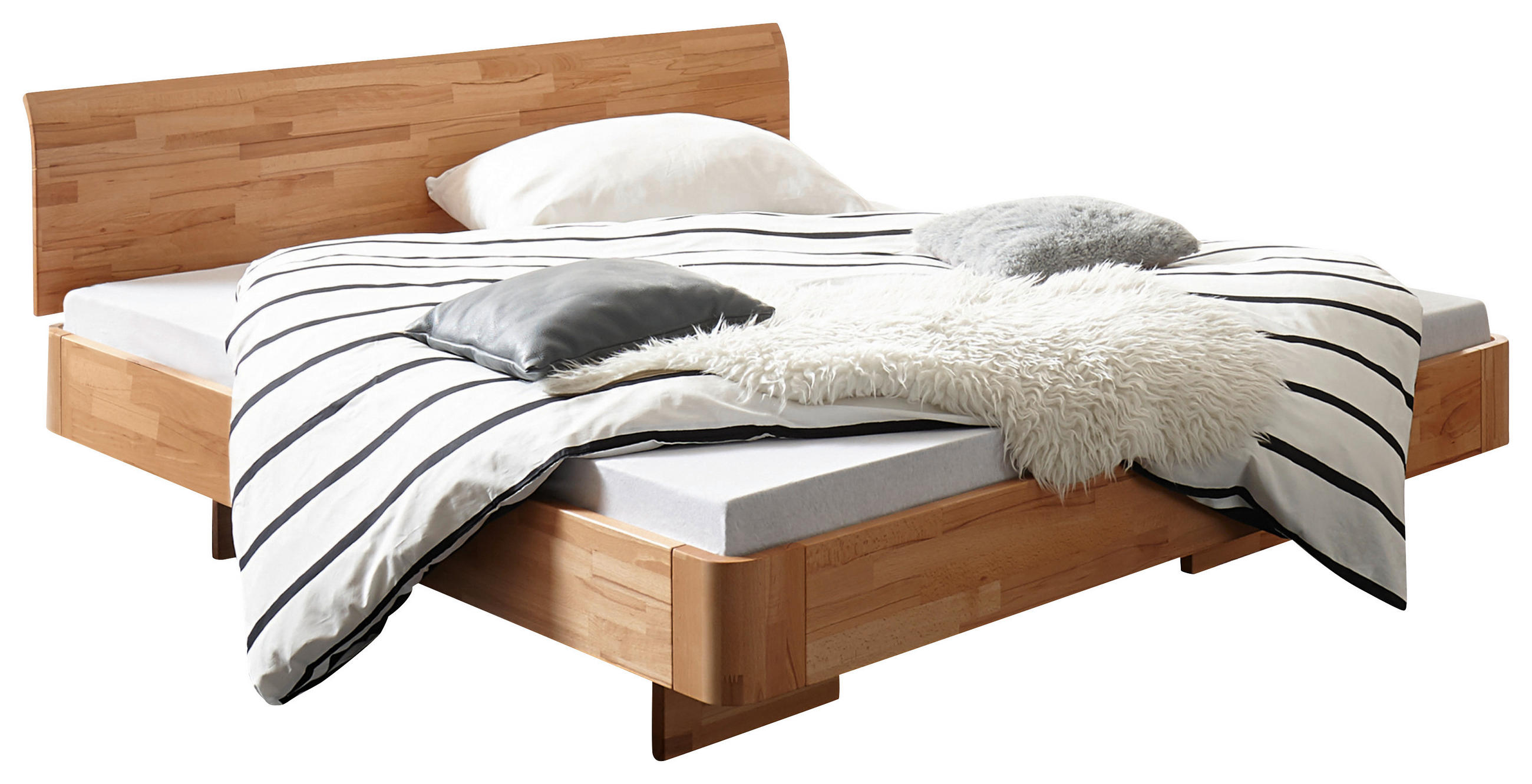 BETT 140/200 cm  in Buchefarben  - Buchefarben, Design, Holz (140/200cm) - Hasena